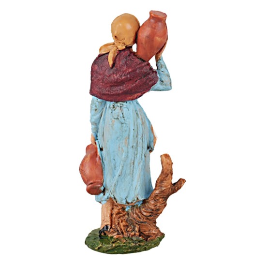 Statuina donna con anfore serie 13 cm