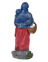 Statuina donna con cesto serie 13 cm per presepe Mondo Presepi