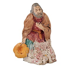 Statuina mendicante serie 13 cm per presepe Mondo Presepi