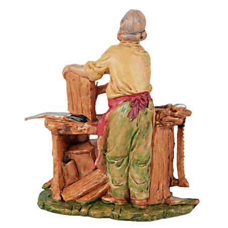Statuina falegname serie 8 cm per presepe Mondo Presepi