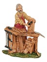 Statuina falegname serie 8 cm per presepe Mondo Presepi