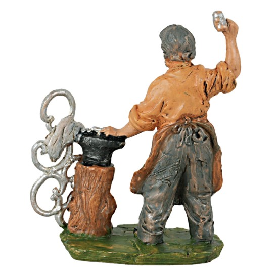 Statuina fabbro serie 8 cm per presepe Mondo Presepi