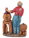 Statuina vinificatore serie 8 cm per presepe Mondo Presepi