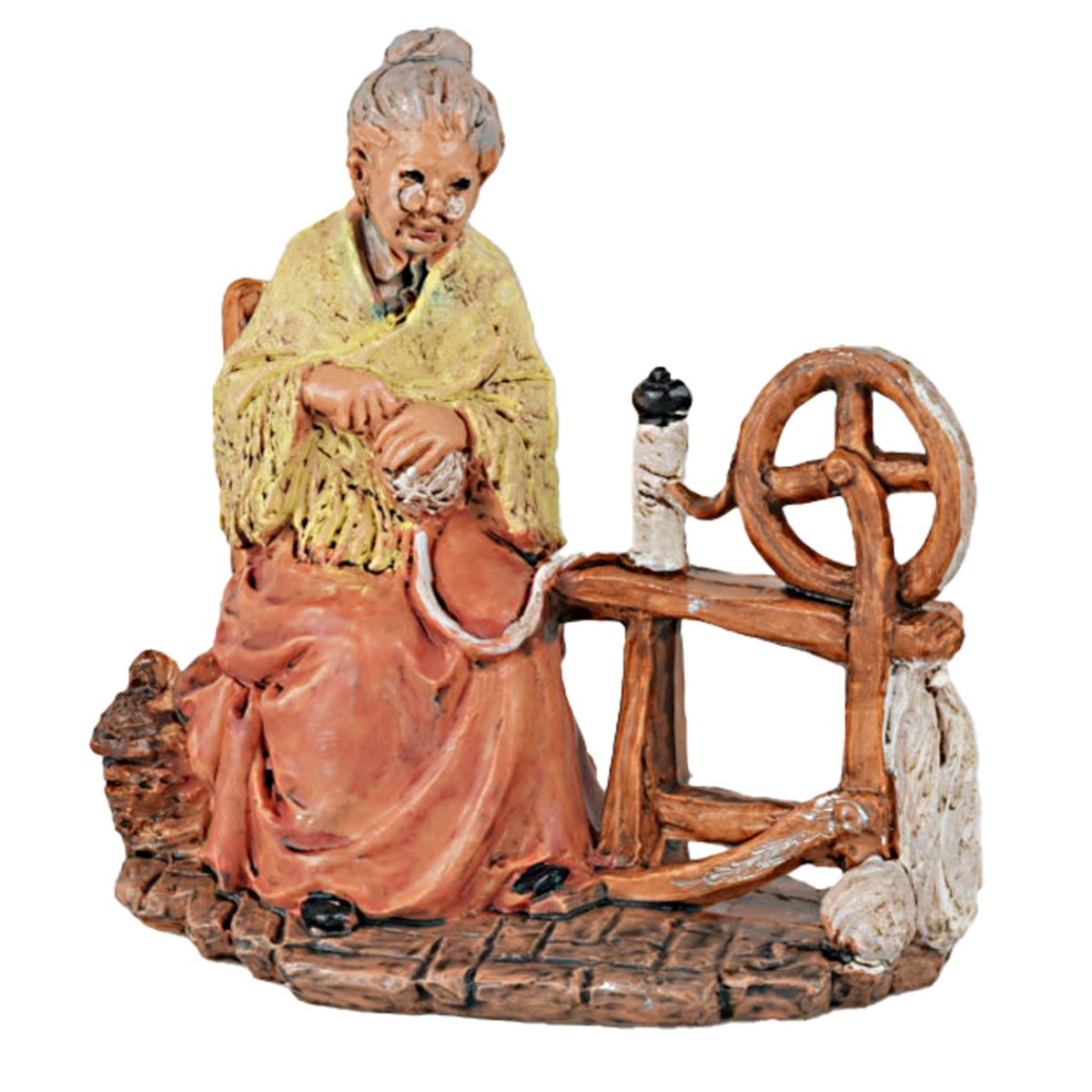 Cammello Con Driver - Statuetta Presepe Artigianale, Altezza 14 E 11 Cm, Dettagli Curati, Accessorio Per Presepi Orientali