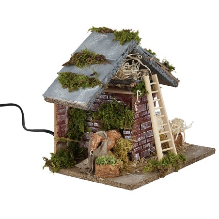 copy of Sheep moving at the manger cm 15x15x8 h