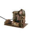 Working fountain with two jets, dimensions 20x14x16 cm (H).
