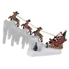 Christmas carousel complete with lights and music 33x21x31h