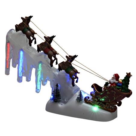 copy of Giostra natalizia con nave a dondolo completa di luci e