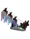 Carrusel navideño completo con luces y música cm 33x21x31h