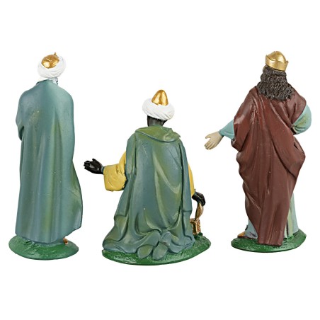 Set statue Tre Re Magi 8 cm per presepe Mondo Presepi