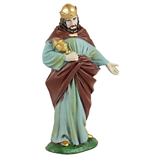 Set statue Tre Re Magi 8 cm per presepe Mondo Presepi