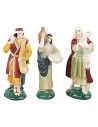 Set statue tre pastori 9 cm per presepe Mondo Presepi