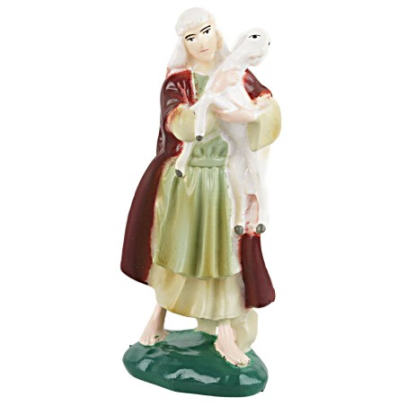 Set statue tre pastori 9 cm per presepe Mondo Presepi