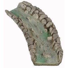 New - Right curve stream in modular resin - DIY Nativity scene