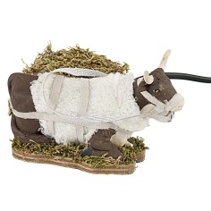 Bue in movimento 12 cm per presepe Mondo Presepi 2