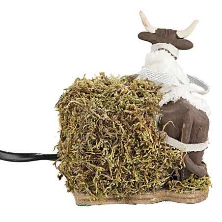 Bue in movimento 12 cm per presepe Mondo Presepi