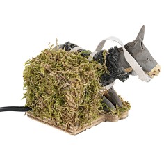 Asino in movimento 12 cm per presepe Mondo Presepi 2