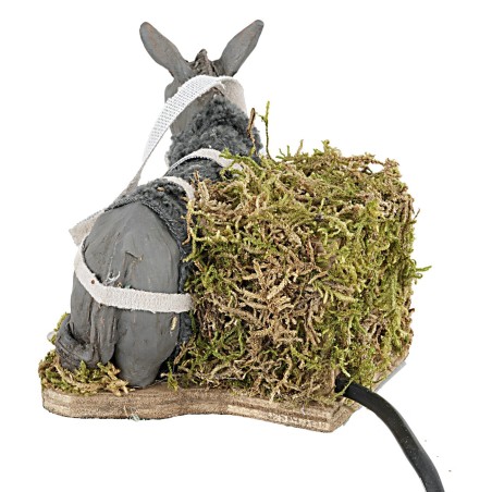 Asino in movimento 12 cm per presepe Mondo Presepi