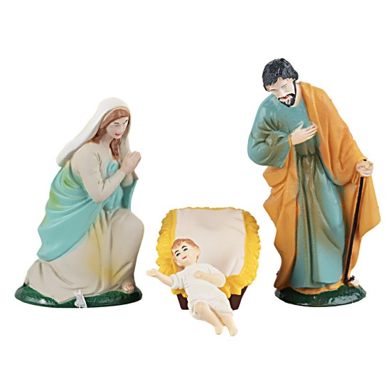 Set statue Natività 9 cm per presepe Mondo Presepi