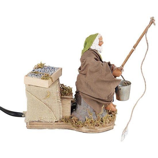 Pescatore 10 cm in movimento