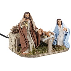 Natività 12 cm in movimento per presepe Mondo Presepi