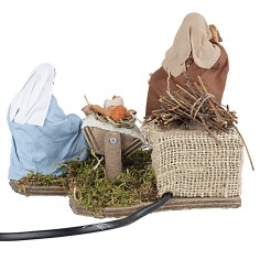 Natività 12 cm in movimento per presepe Mondo Presepi 2