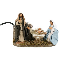 10 cm Moving Nativity