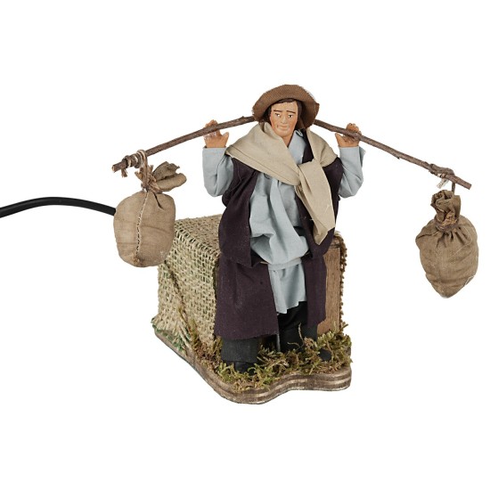 Mugnaio portatore di sacchi 12 cm in movimento