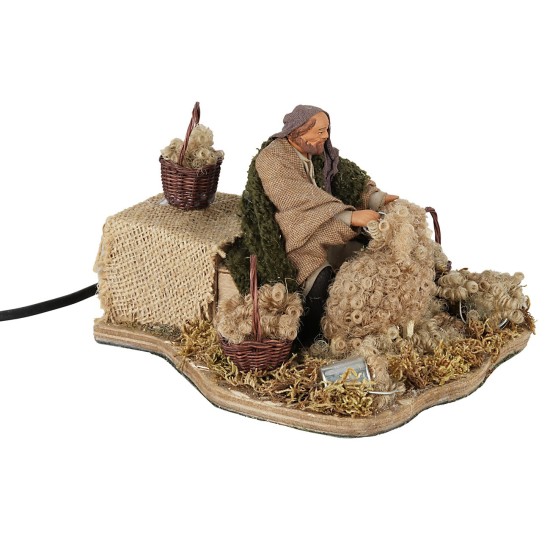 Tosatore 10 cm in movimento per presepe Mondo Presepi