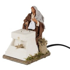 Mugnaia 12 cm in movimento per presepe Mondo Presepi 2