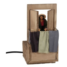 copy of Donna che lava bimbo 12 cm in movimento