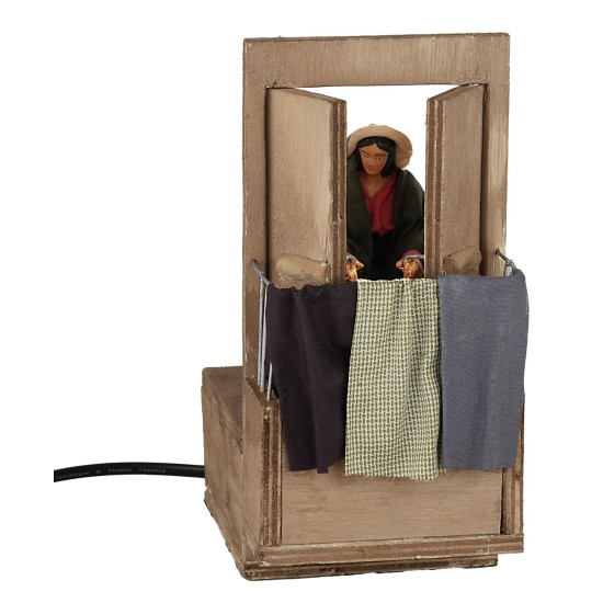 copy of Donna che lava bimbo 12 cm in movimento