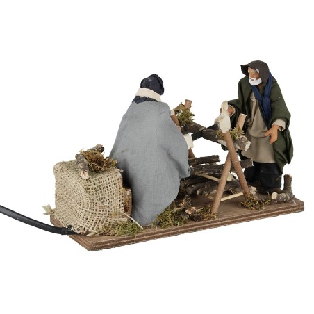 Boscaioli 12 cm in movimento per presepe Mondo Presepi