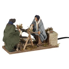 Boscaioli 12 cm in movimento per presepe Mondo Presepi 2