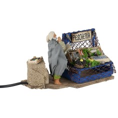 Pescivendolo12 cm in movimento per presepe Mondo Presepi 2