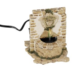 Fountain with Gargoyle head, operational, dimensions 10x12x12