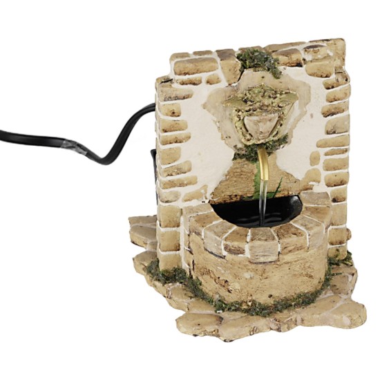 Fuente con cabeza de gárgola funcionando cm 10x12x12 h