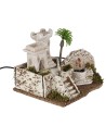 Arab house with working fountain, dimensions 29x23x21 cm (h)