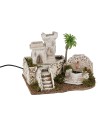 Arab house with working fountain, dimensions 29x23x21 cm (h)
