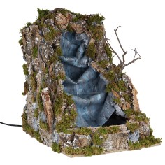 Cascata e lago effetto profondità cm 35x46x48 h per presepe 2