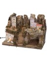 Nativity scene with lights, dimensions 33x18x24 cm (h)