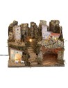 Nativity scene with lights, dimensions 33x18x24 cm (h)