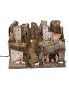 Nativity scene with lights complete with Nativity 33x18x24 cm h
