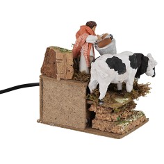 Mungitore in movimento 10 cm per presepe Mondo Presepi 2