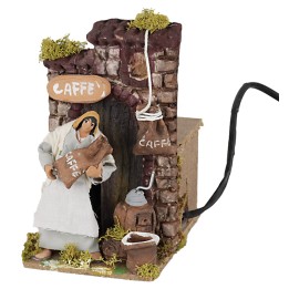 10 cm moving coffee saleswoman