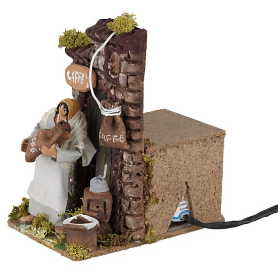 Venditrice di caffè 10 cm in movimento