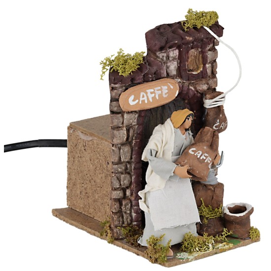 Venditrice di caffè 10 cm in movimento