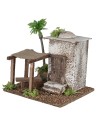 Casa araba con tenda cm 19,5x14,5x27 h per presepe Mondo Presepi