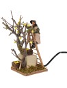 Uomo sulla scala 12 cm in movimento per presepe Mondo Presepi