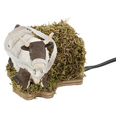 Bue sdraiato in movimento serie 15 cm per presepe Mondo Presepi 2